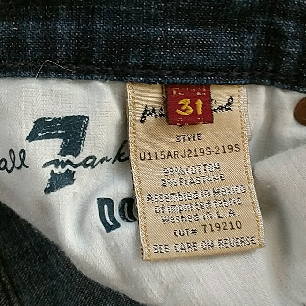 7 for all man kind jeans - Picture 3 of 4
